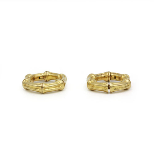 Boutons de manchette Boutons De Manchettes Or jaune Bambou - Tiffany&Co 58 Facettes 250439R