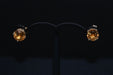 Boucles d'oreilles Boucles D'oreilles Citrine Or Jaune 18 Carats 58 Facettes