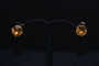 Boucles d'oreilles Boucles D'oreilles Citrine Or Jaune 18 Carats 58 Facettes