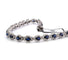 Bracelet Bracelet en or blanc 18 carats serti de saphirs et de diamants, 1973 G 58 Facettes