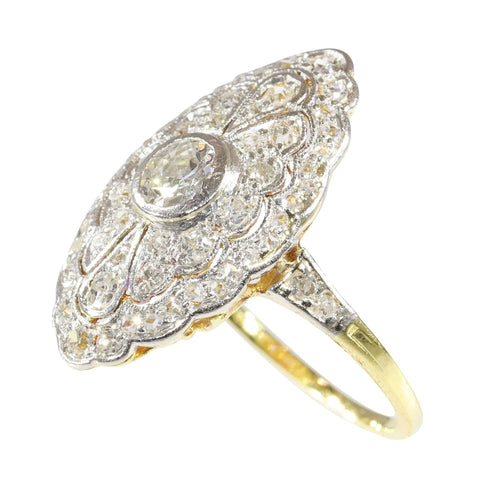 Bague 51 Bague diamant vintage avec touche Belle Époque – Conçue pour une grandeur discrète 58 Facettes 25191-0317
