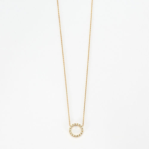 Collier Collier or jaune et diamants 58 Facettes