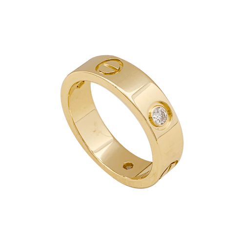 56 Bague Cartier, "Love 3 diamants", or jaune, diamants. 58 Facettes 34301