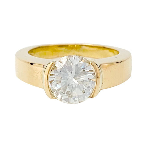 Bague 54 Bague en or jaune, diamants 2,09 cts G/VVS1. 58 Facettes 29578