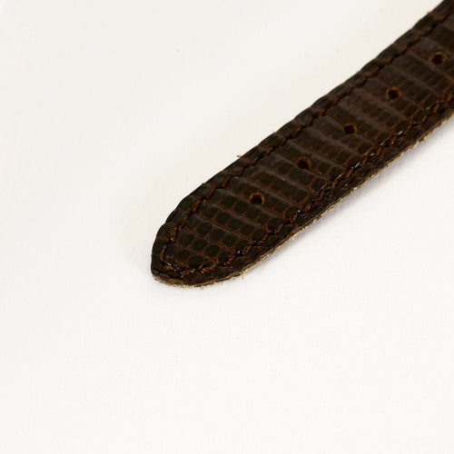 Montre CARTIER - Montre Tank Must argent plaqué or cadran laqué marron "Bois" 58 Facettes