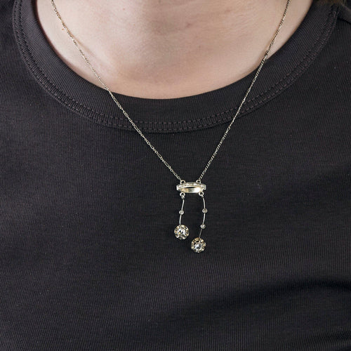 Collier Ravissant collier "Négligé" en or deux tons diamants 58 Facettes GU117