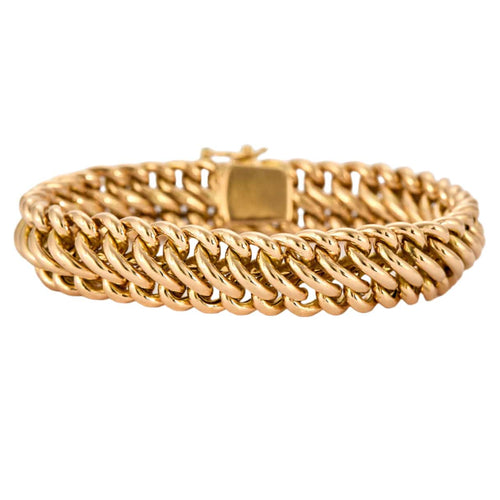 Bracelet Bracelet Gourmette Fantaisie or rose 58 Facettes LP1029