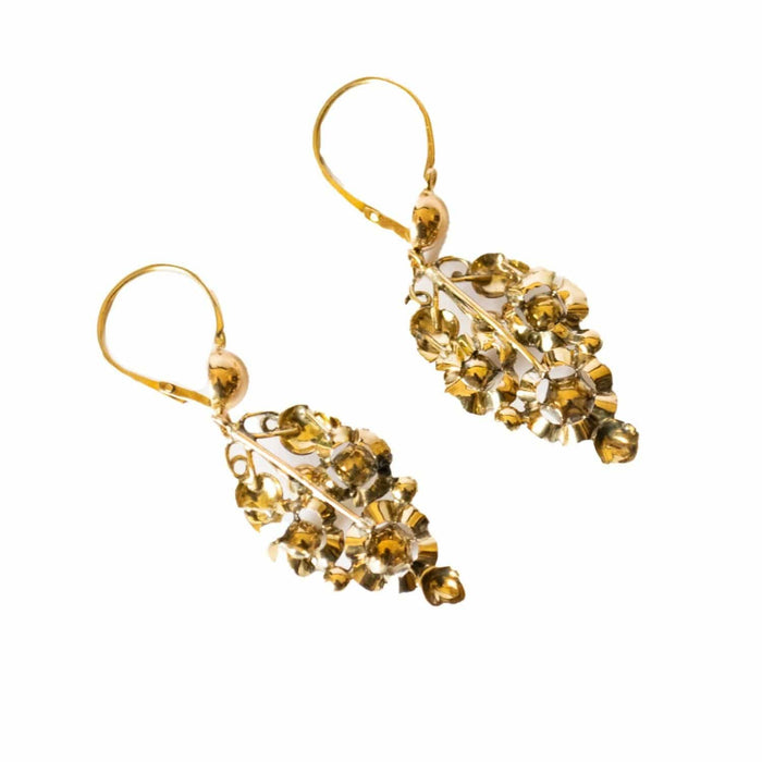 Boucles d'oreilles premières boucles d'oreilles en or avec diamants 58 Facettes Q152B