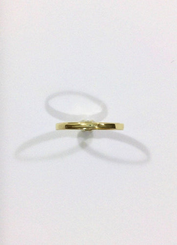 Bague 53.5 Bague Solitaire Or Jaune Diamant 0.14ct 58 Facettes