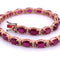 Bracelet BRACELET TENNIS EN OR JAUNE AVEC RUBIS ET DIAMANTS 58 Facettes