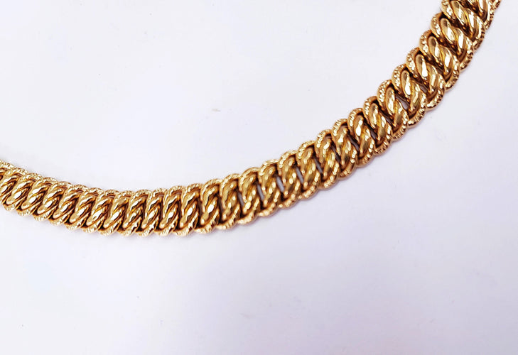 Collier Collier maille américaine OR 18K 58 Facettes COLL.US-1537