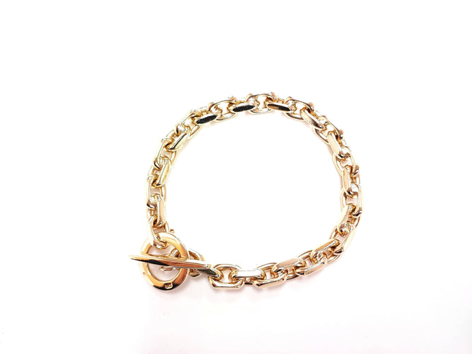 Bracelet Bracelet maille forçat or massif 58 Facettes Brac.14K-1246