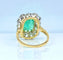 Bague 52 Bague marguerite en or 18 carats, émeraude 3,49 ct et diamants 58 Facettes AB567