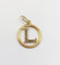 Pendentif Pendentif vintage art nouveau or jaune Lettre L 58 Facettes A05553