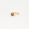 Bague Bague solitaire or rose saphir violet 58 Facettes LP703