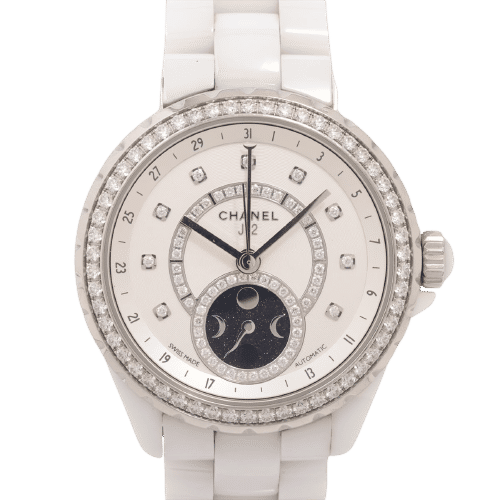 Montre Chanel - Montre J12 Céramique automatique phase de lune 58 Facettes