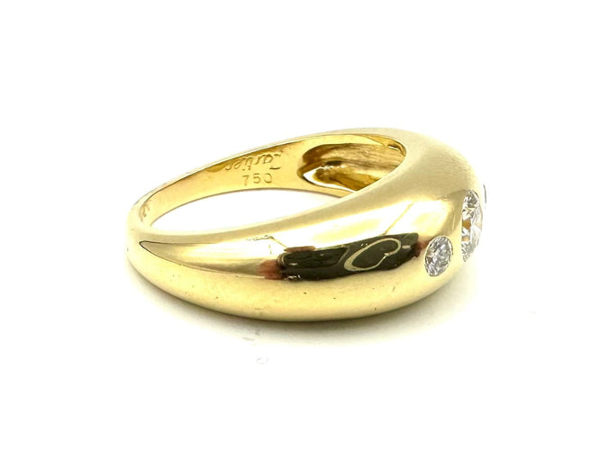CARTIER. Pierścionek z żółtego złota i diamentów