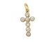 Pendentif Pendentif croix en or jaune et diamants 0.40ct 58 Facettes 24299