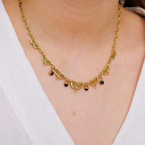 Collier Collier Draperie Saphirs 58 Facettes