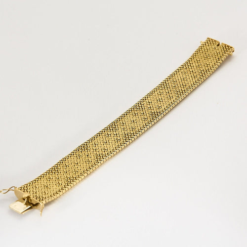 Bracelet Bracelet en or jaune à maille polonaise 58 Facettes CHA0891