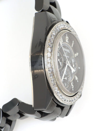 Montre CHANEL - Montre personnalisée J12 Automatique en céramique noire - Sans prix de réserve - 2000-2010 58 Facettes