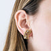 Boucles d'oreilles ANDRE VASSOR x VAN CLEEF & ARPELS - Paire de clip d'oreille or jaune, rubis et diamants 58 Facettes YD7