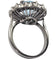 Bague 55 Bague LADY DI Cluster en or blanc, topaze bleu ciel et diamants 2,5 ct 58 Facettes Q876A