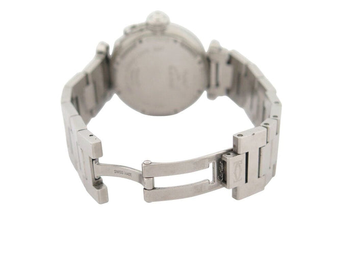 Montre montre CARTIER pasha c 2475 35mm acier automatique   lady 58 Facettes 269255