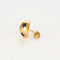 Boucles d'oreilles Paire de puces d’oreilles or jaune saphirs 58 Facettes