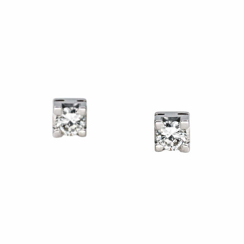 Boucles d'oreilles Boucles d'oreilles Puces Or blanc Diamant 58 Facettes 4520967RV