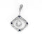 Pendentif Pendentif or gris, diamants et saphirs 58 Facettes 250087