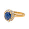 Bague 51 Bague Marguerite Or rose Saphir, Diamant 58 Facettes 3463704CN
