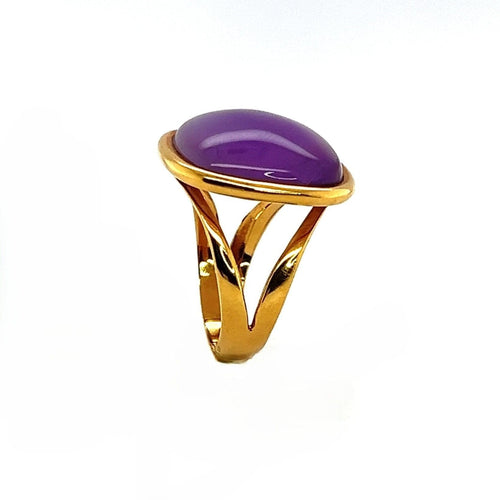 Bague 44.5 Bague or jaune en nacre et améthyste 58 Facettes 32877/DB0FGRF5CV