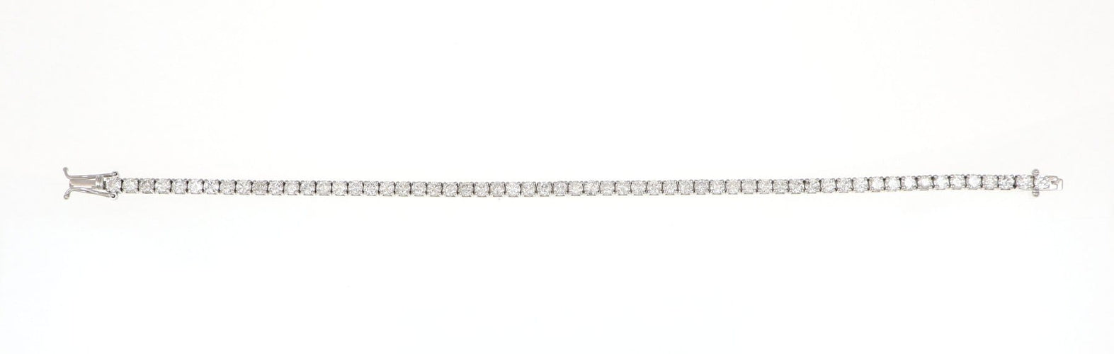 Bracelet Bracciale en or blanc 18 carats et diamants 7.00 ct 58 Facettes