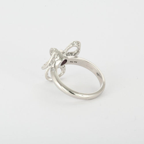 Bague 53 MELLERIO - Marie-Antoinette - Bague or gris, diamants, saphir 58 Facettes J1WG111-SD53