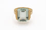Bague 52 Bague ancienne aquamarine 8,50 ct en or jaune, Suède 1942 58 Facettes 11622