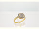 Bague 54 Bague entourage en or jaune avec diamants 58 Facettes 2153