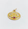 Pendentif Médaille Art Nouveau or jaune, rubis synthétique (circa 1900) 58 Facettes A05836