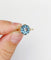 Bague 51 Bague cocktail vintage or jaune et aigue marine 58 Facettes A05744