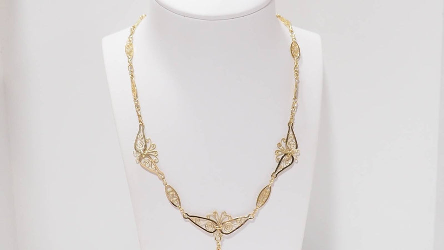 Collier Collier draperie en or jaune 58 Facettes 31915