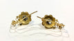 Boucles d'oreilles Boucles d'oreilles anciennes or jaune diamants et perles 58 Facettes