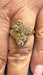 Bague 54 Bague vintage coeur toi et moi or jaune et diamants 58 Facettes