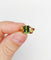 Bague 47.5 Bague art nouveau or 14k tourmaline et monture fleurie (circa 1910) 58 Facettes A06116