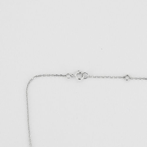 Collier COLLIER OR BLANC DIAMANT 0,15ct 58 Facettes M8927