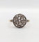 Bague cible antique or 18k diamants taille roses (circa 1920) 58 Facettes A06337
