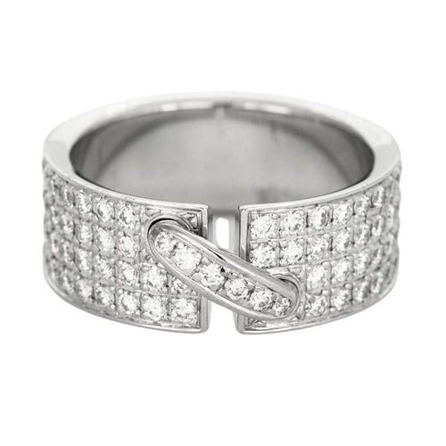 Bague 52 CHAUMET - Bague Liens en or blanc et diamants 58 Facettes