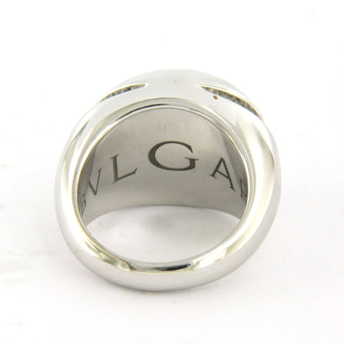 Bague 51 BULGARI - Bague en or blanc sertie de diamants taille brillant 58 Facettes