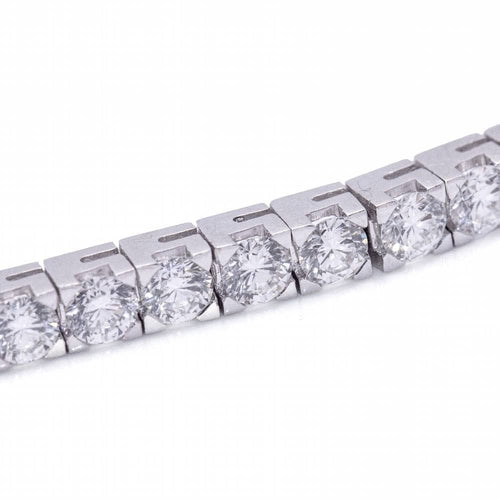 Bracelet Bracelet type Rivière en Or Blanc et Diamants 58 Facettes D364211LF