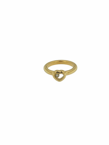 Bague 55.1 Chopard - Bague Happy Diamond Heart en or jaune 58 Facettes