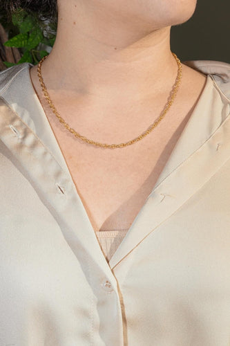 Collier Collier Maille torsadée Or jaune 58 Facettes 4638675CN